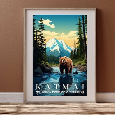 Katmai National Park and Preserve Poster, Travel Art, Office Poster, Home Decor | S7 - image4